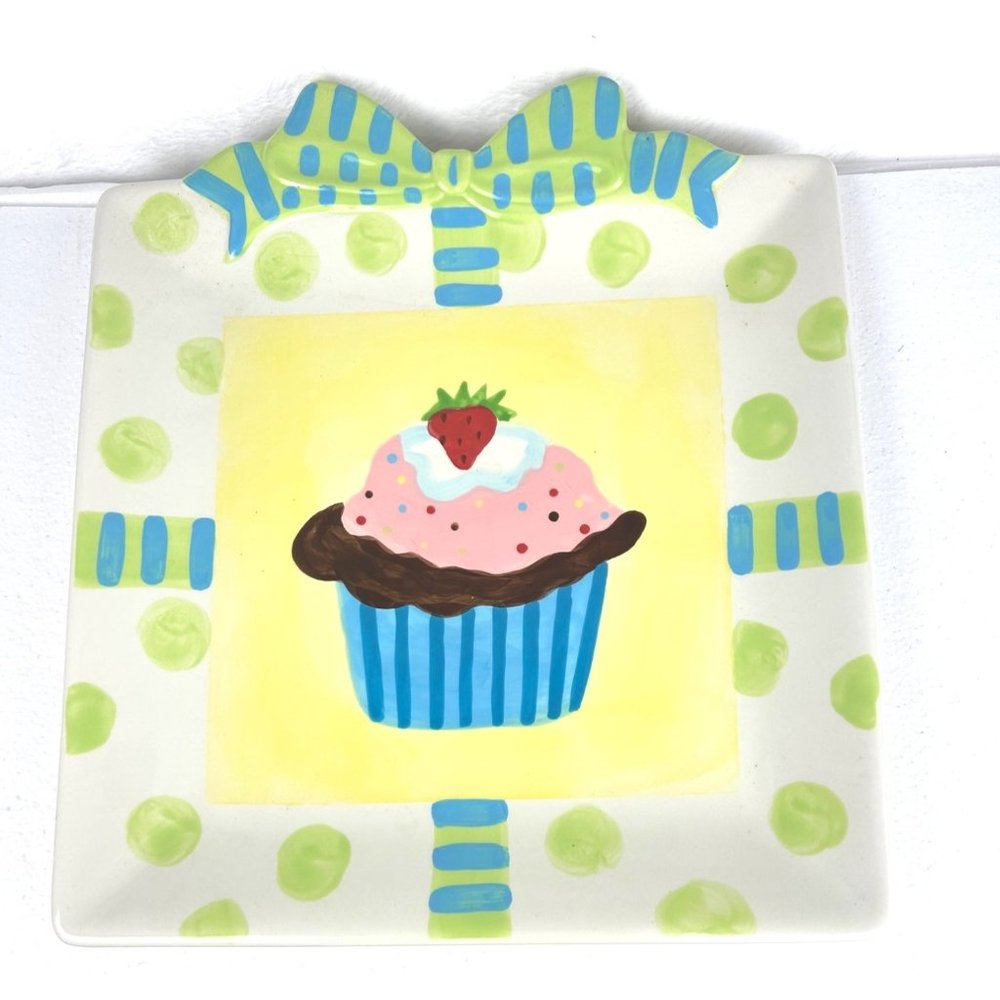 Susan Winget Cupcake Ceramic Platter Cracker Barrel Old Country Store